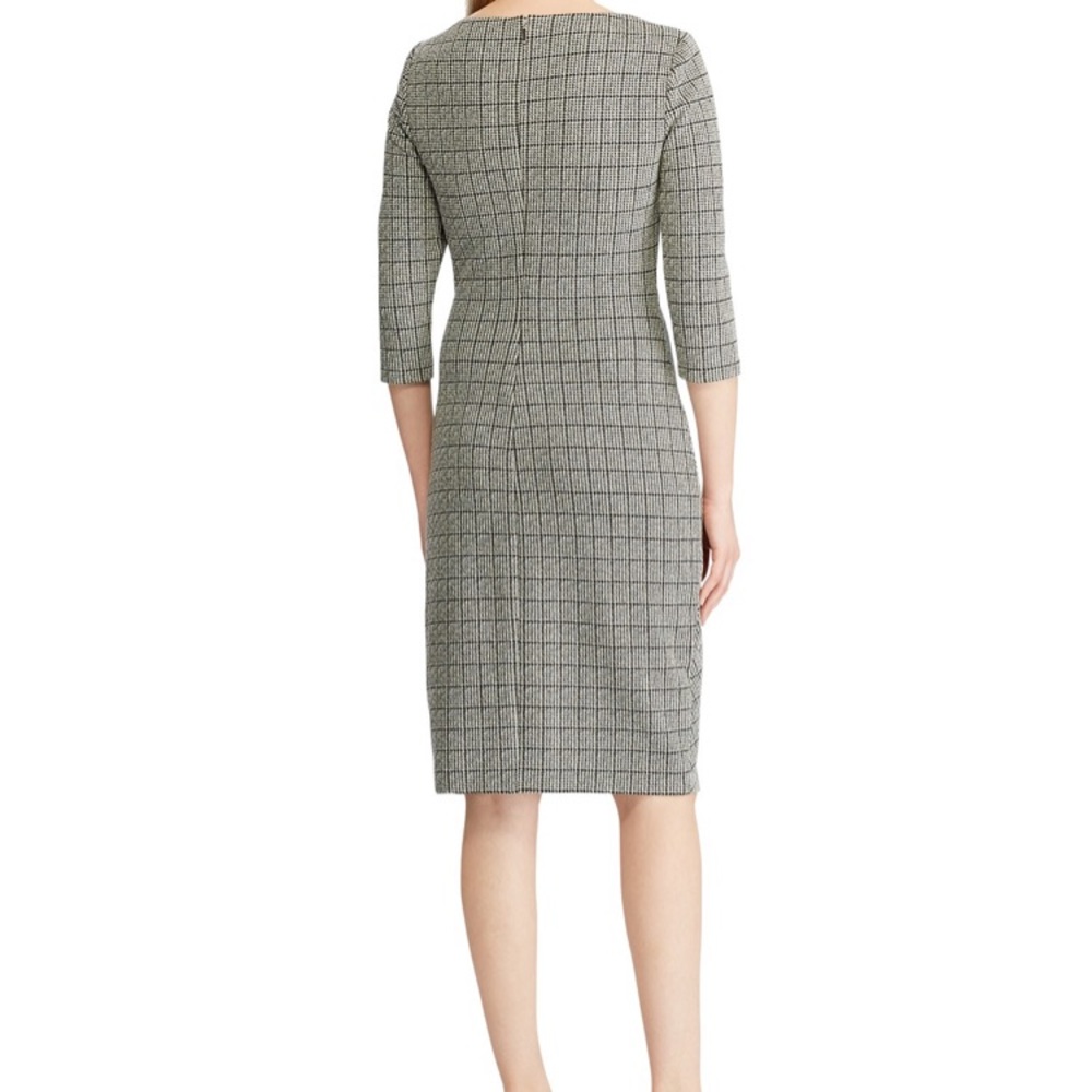 Lauren Ralph Lauren Dress Houndstooth Size 2 Petite - Picture 6 of 6
